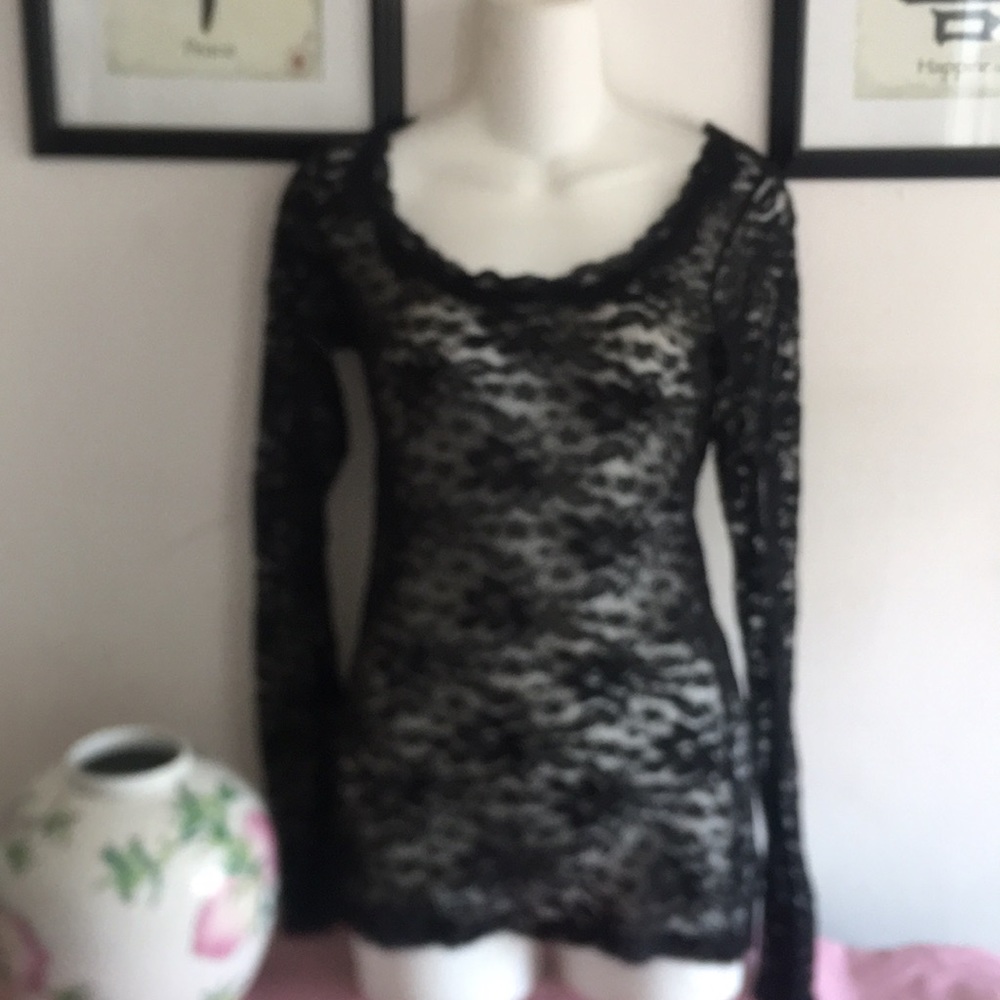 Full Lace long sleeve top size M